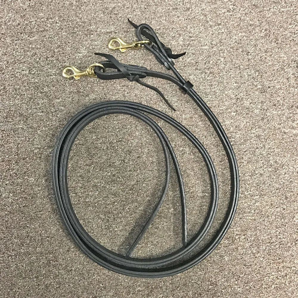 0130 Tucker Split Leather Reins 3/4 x 7