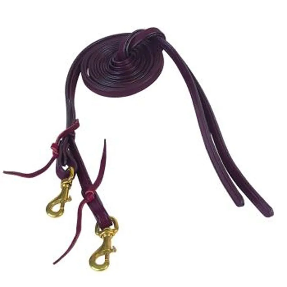 0130 Tucker Split Leather Reins 3/4 x 7