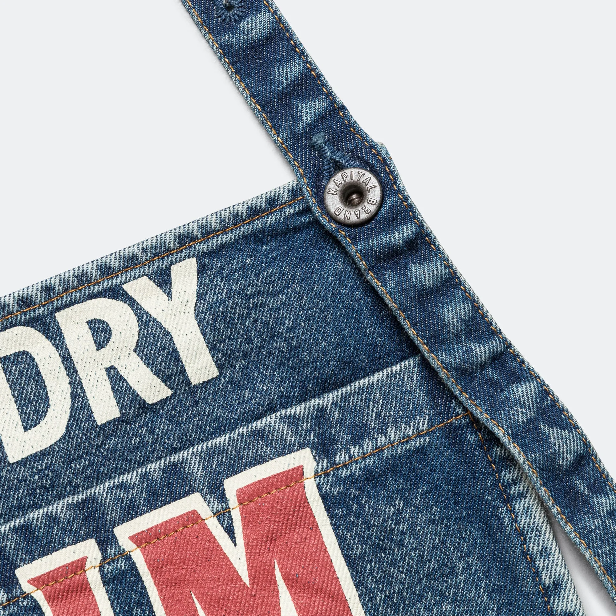 13oz Denim Damaged Short AD Apron (DENIM REPAIRS) - Pro