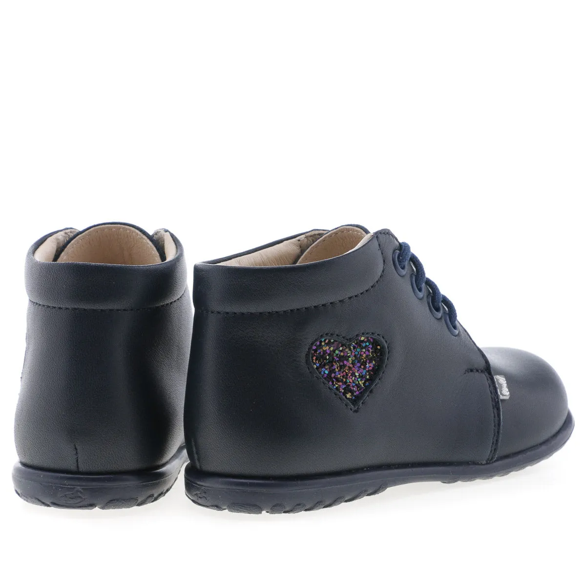 (2061-17) Emel first shoes navy heart