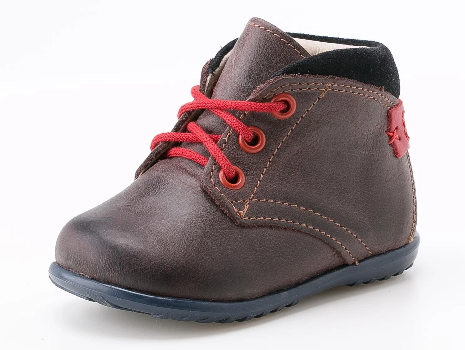 (2440-8) Emel first lace up shoes brown