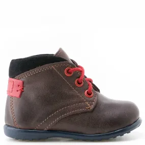 (2440-8) Emel first lace up shoes brown