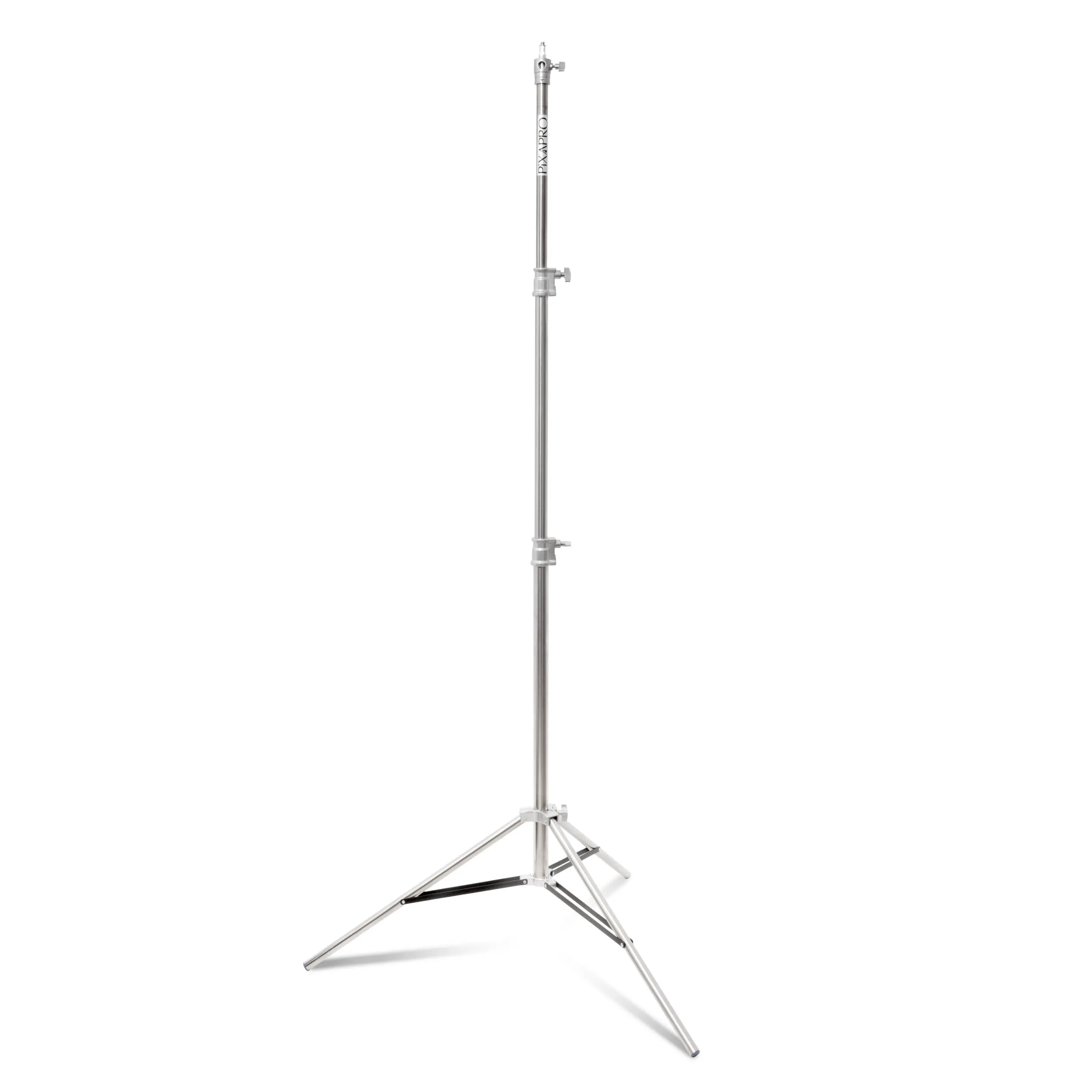 2.7m Heavy-Duty Stainless Steel Light Stand with Interchangeable 5/8" Spigot