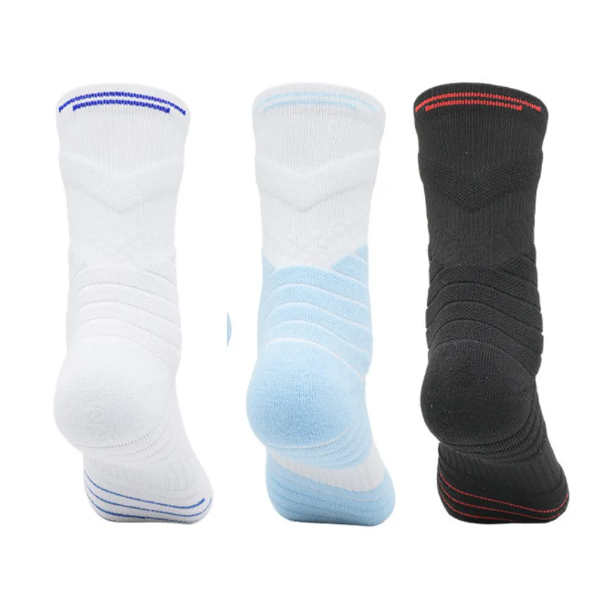 3 Pack Kids Thick Sports Socks With Padded Heel