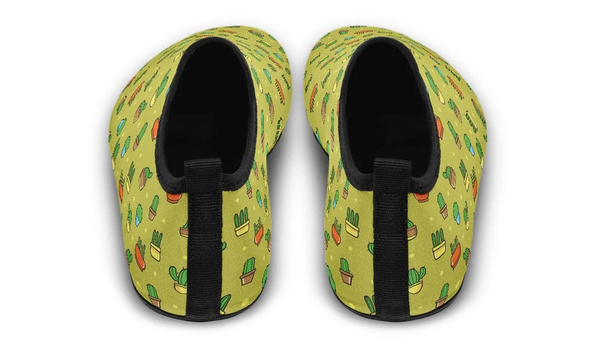 8 Bit Potted Plants Aqua Barefoot Shoes