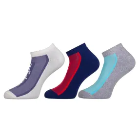 Adidas Flat Knit Low Cut Socks (White/Navy Peony/Light Grey)