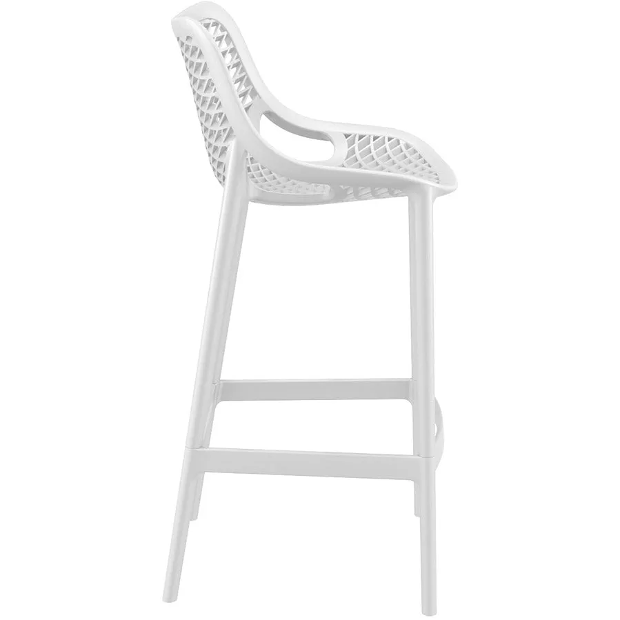 Air White Bar/Counter Stool Set of 4