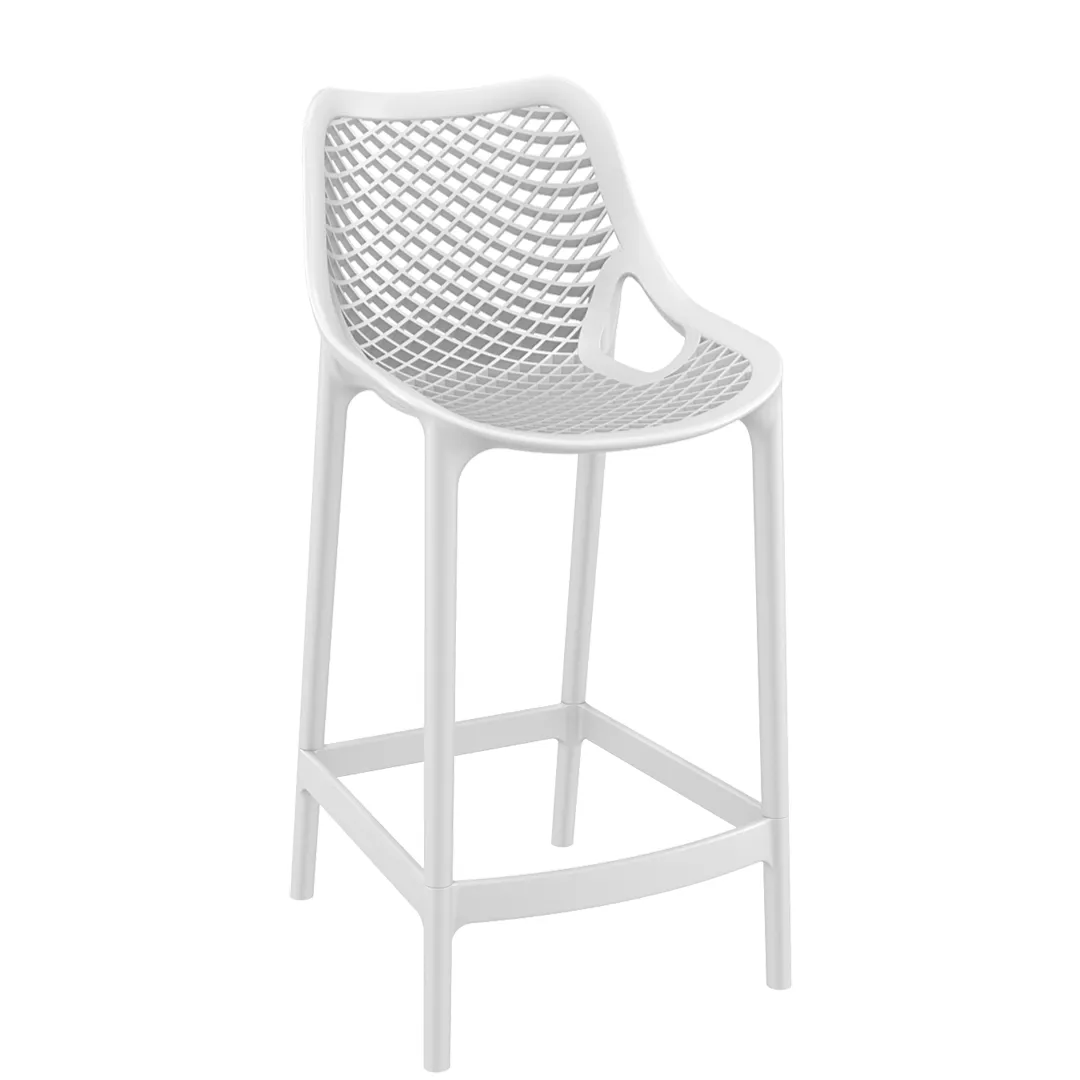 Air White Bar/Counter Stool Set of 4