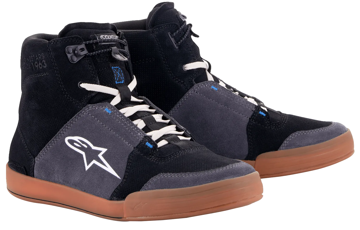 ALPINESTARS Chrome Shoes - Black/Asphalt/Gum Blue - US 11.5 2512322117211.5