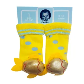 Animal "Rattle" Socks -   Gold Fish Special Offer