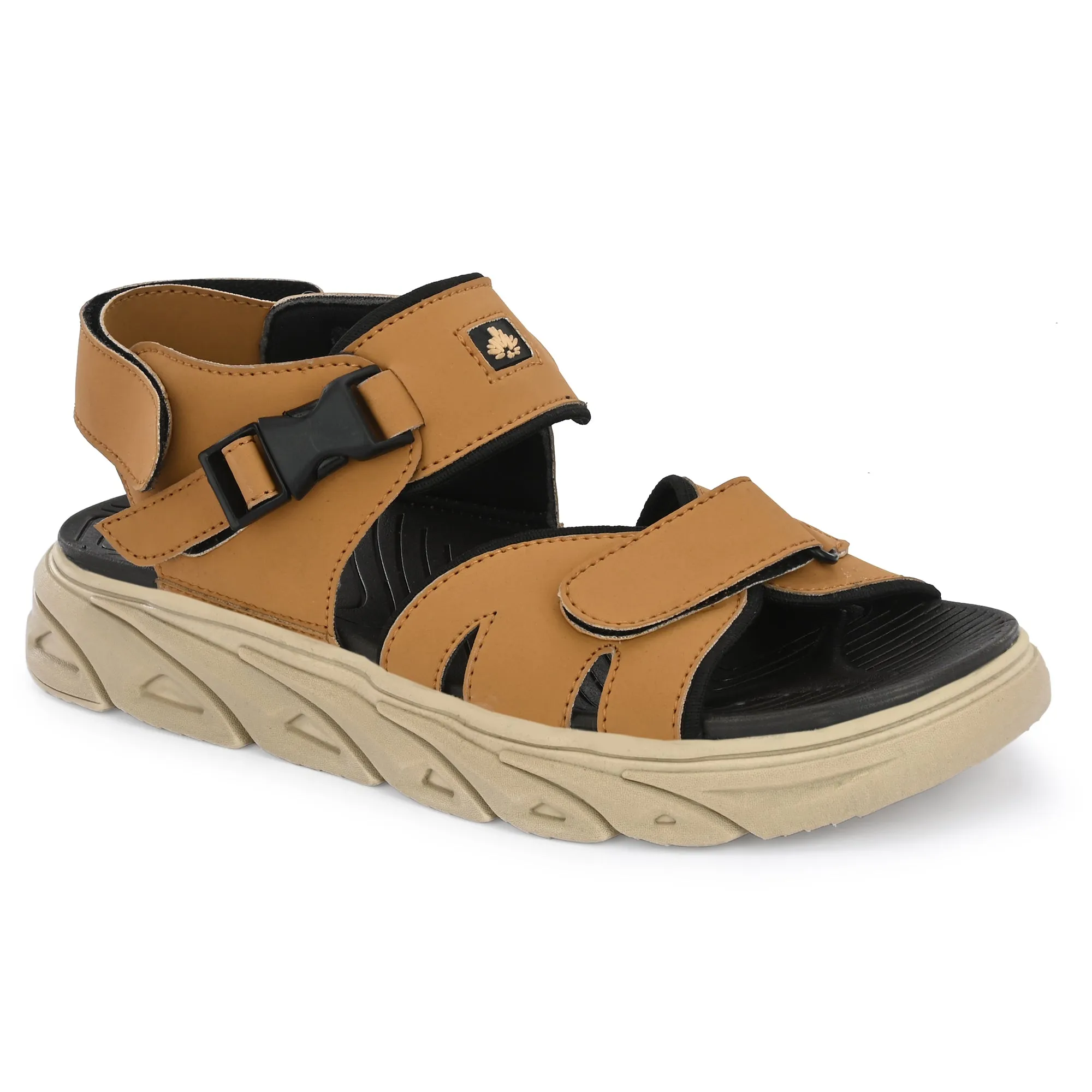 Attitudist Unisex Handcrafted Tan Casual Sandal