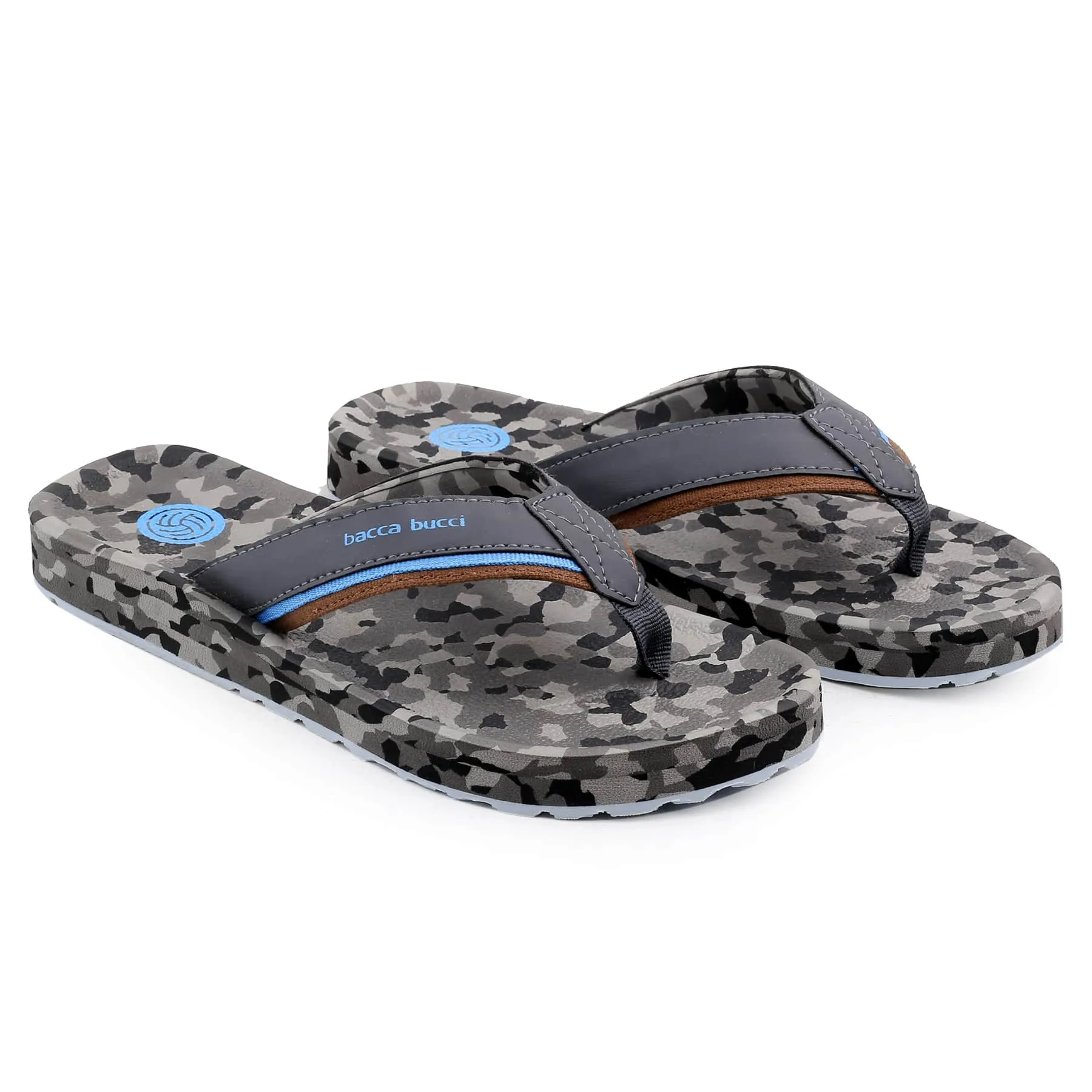 Bacca Bucci MILITARY Sports Slippers with Comfort Orthotic Thong Cloud Flip-Flop for Men