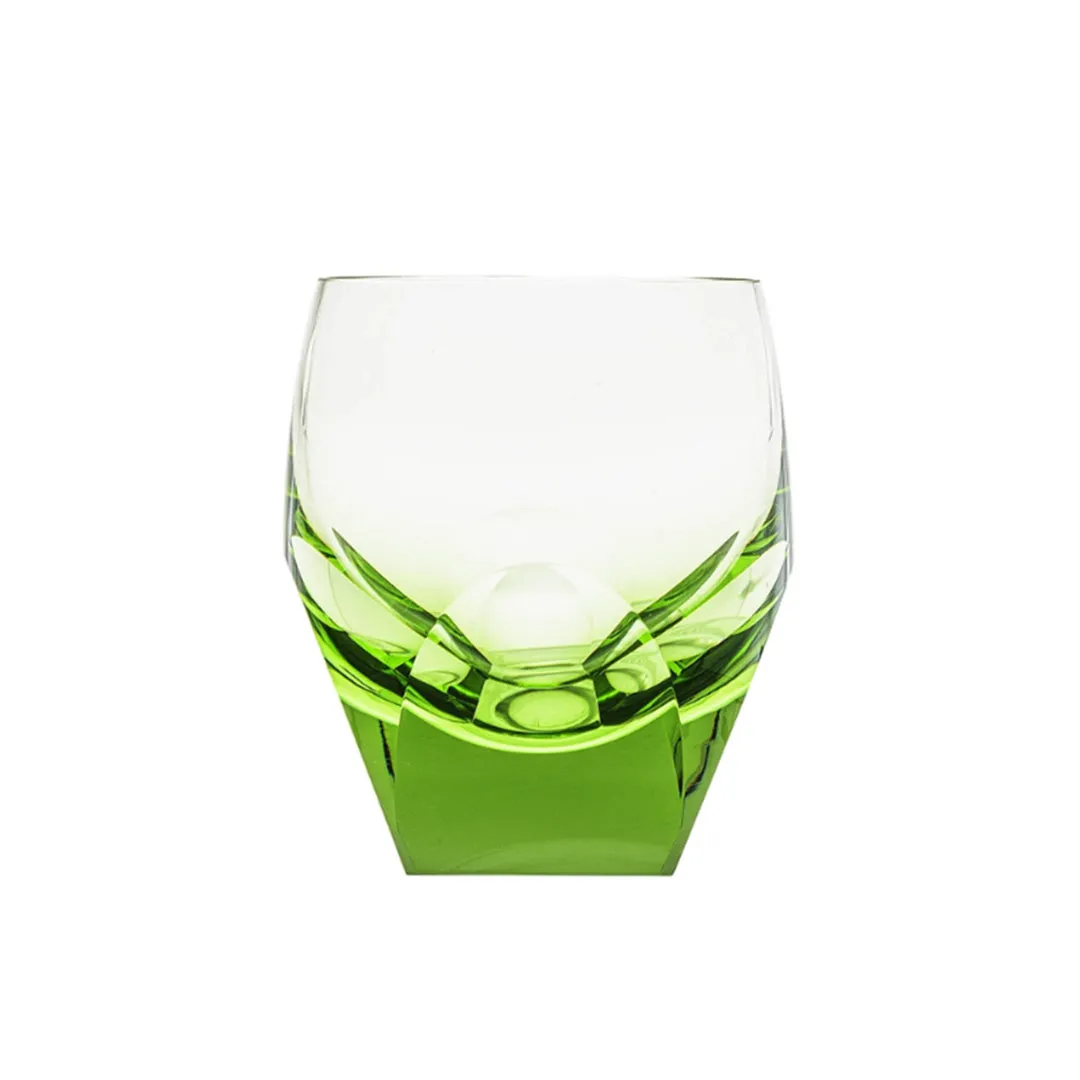 Bar Double Old-Fashioned Glass, Ocean Green