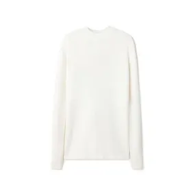 Basic Mock Neck Ribbed Knit - Ivory