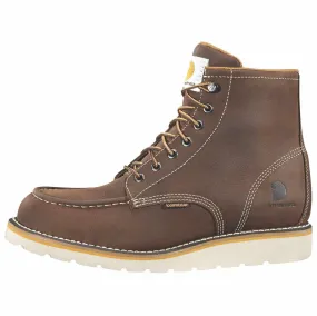 Carhartt Brown Oil 6" Lace Up Mock Toe Men's Work Boot