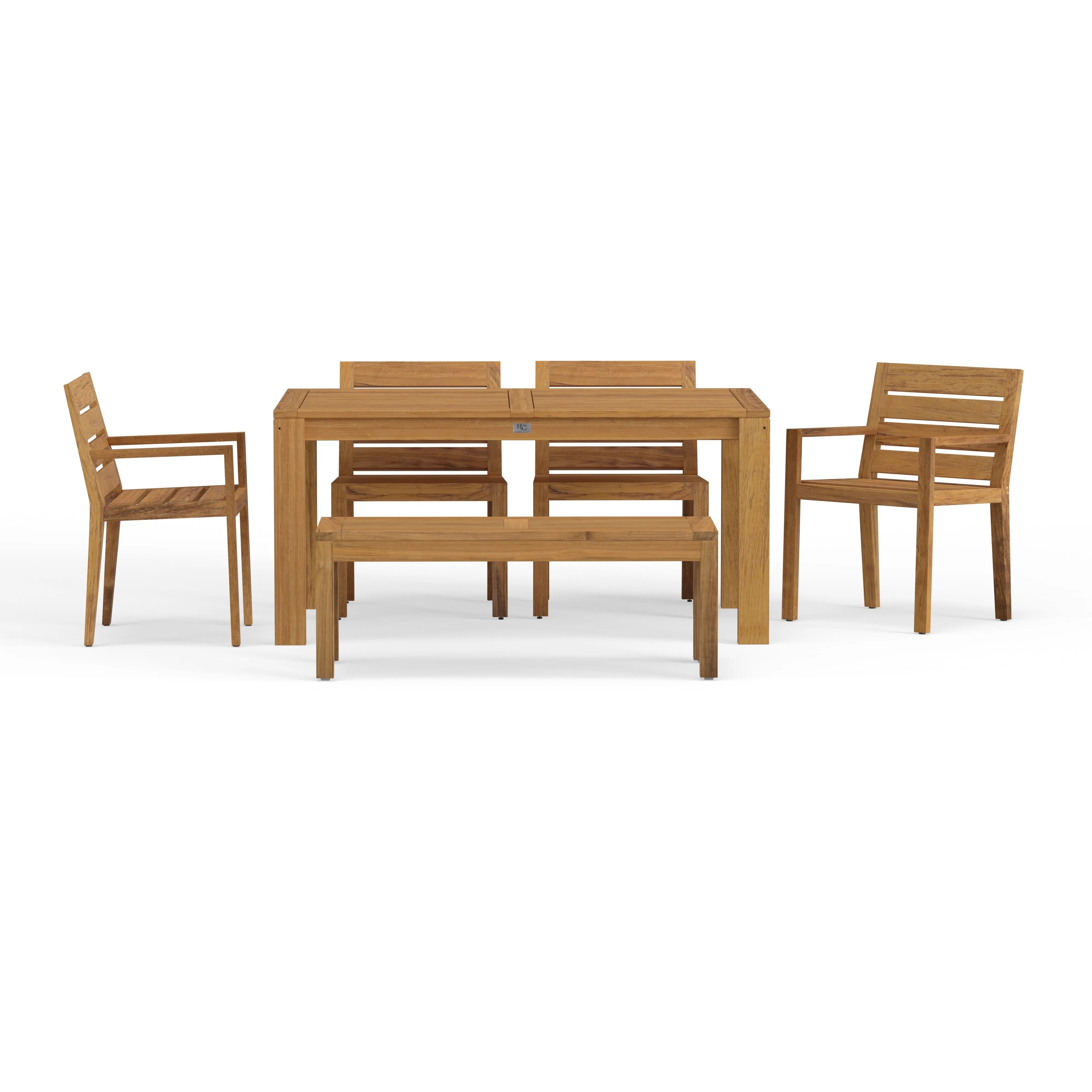 Charleston 63" 6-Piece Dining Set