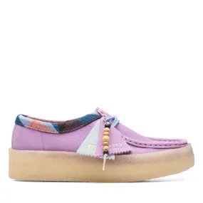 Clarks Originals Wallabee Cup Women's Light Purple Combi Nubuck Low Tops 26165819