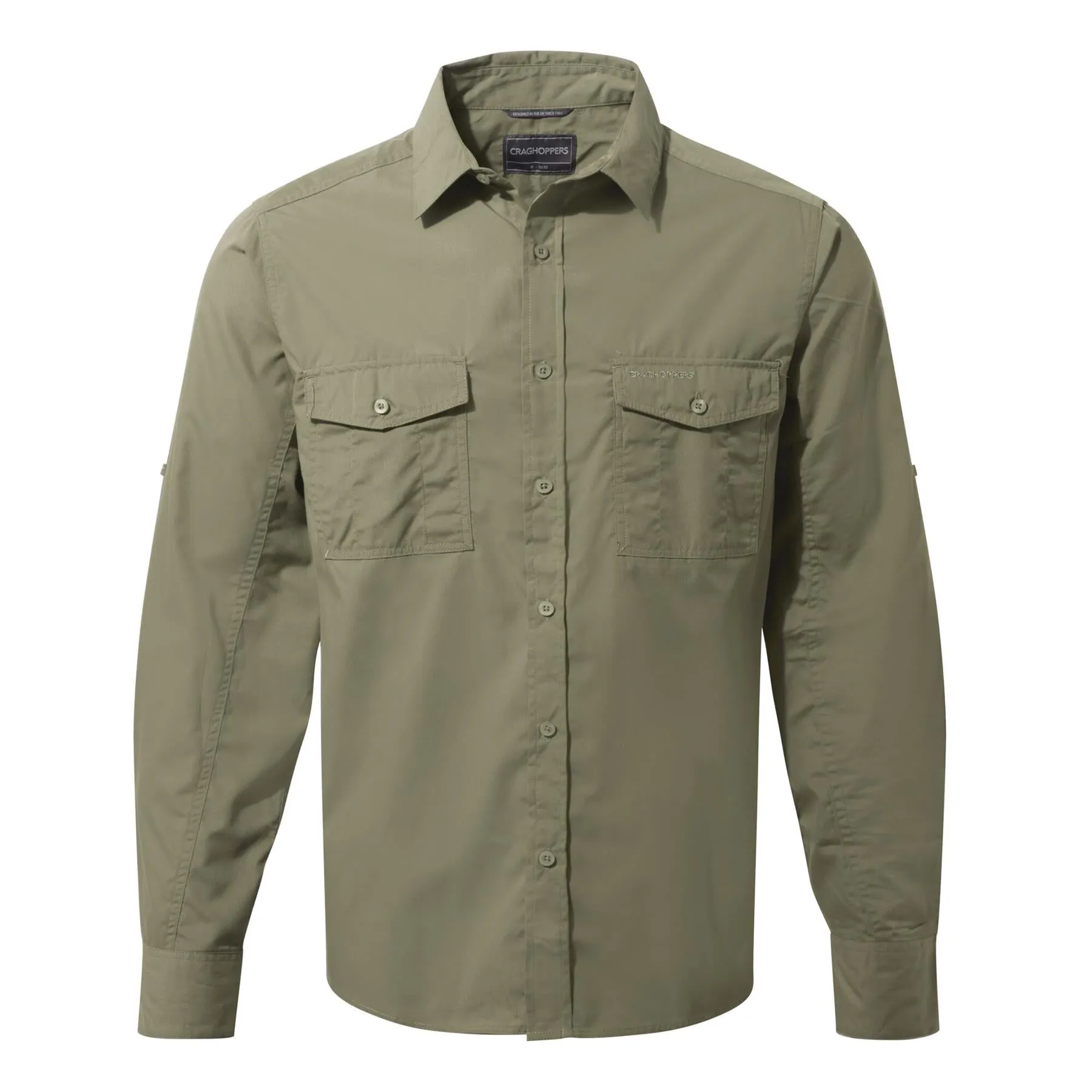 Craghoppers Mens New Kiwi Long Sleeved Shirt Walking Nosi Defence Travel