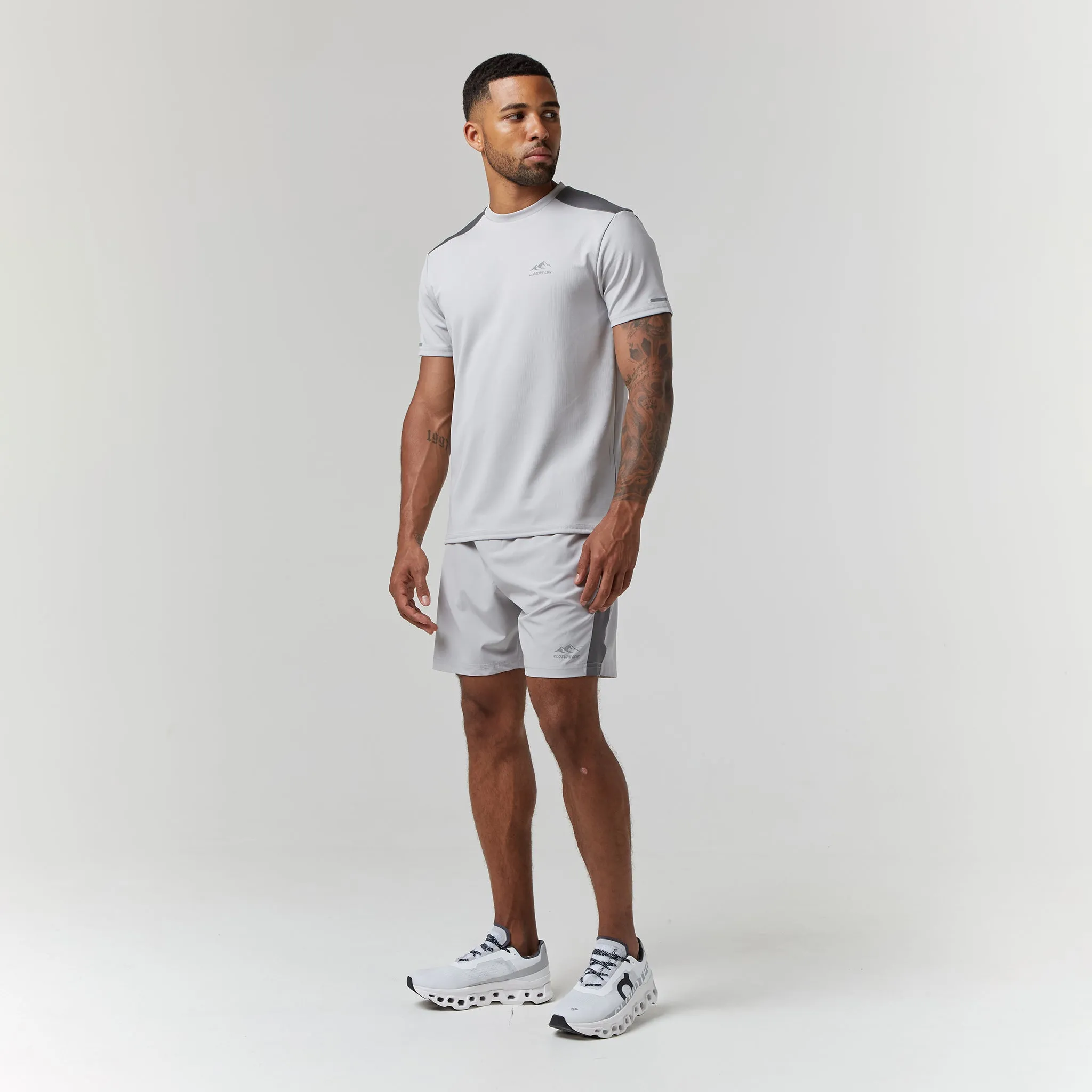 Cut & Sew Training Twinset | Ice Grey/Mid Grey