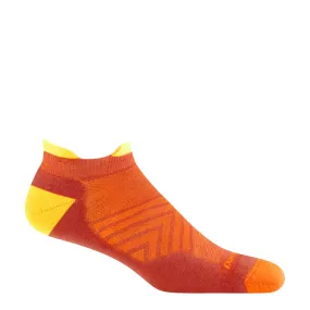 Darn Tough Men's Run No Show Tab Ultra-Lightweight Running Sock in Lava