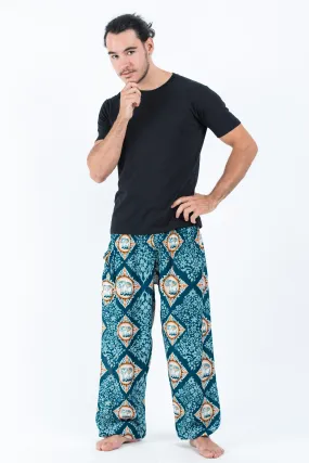 Diamond Elephant Men's Elephant Pants in Turquoise