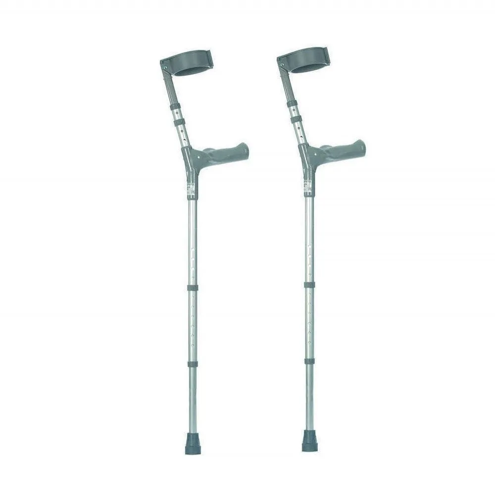 Double Adjustable Elbow Crutches with Comfy Handle