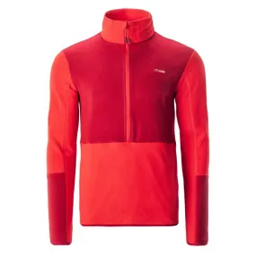 Elbrus Mens Cari Polartec 1/2 Sweatshirt - Red