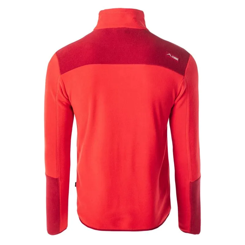 Elbrus Mens Cari Polartec 1/2 Sweatshirt - Red