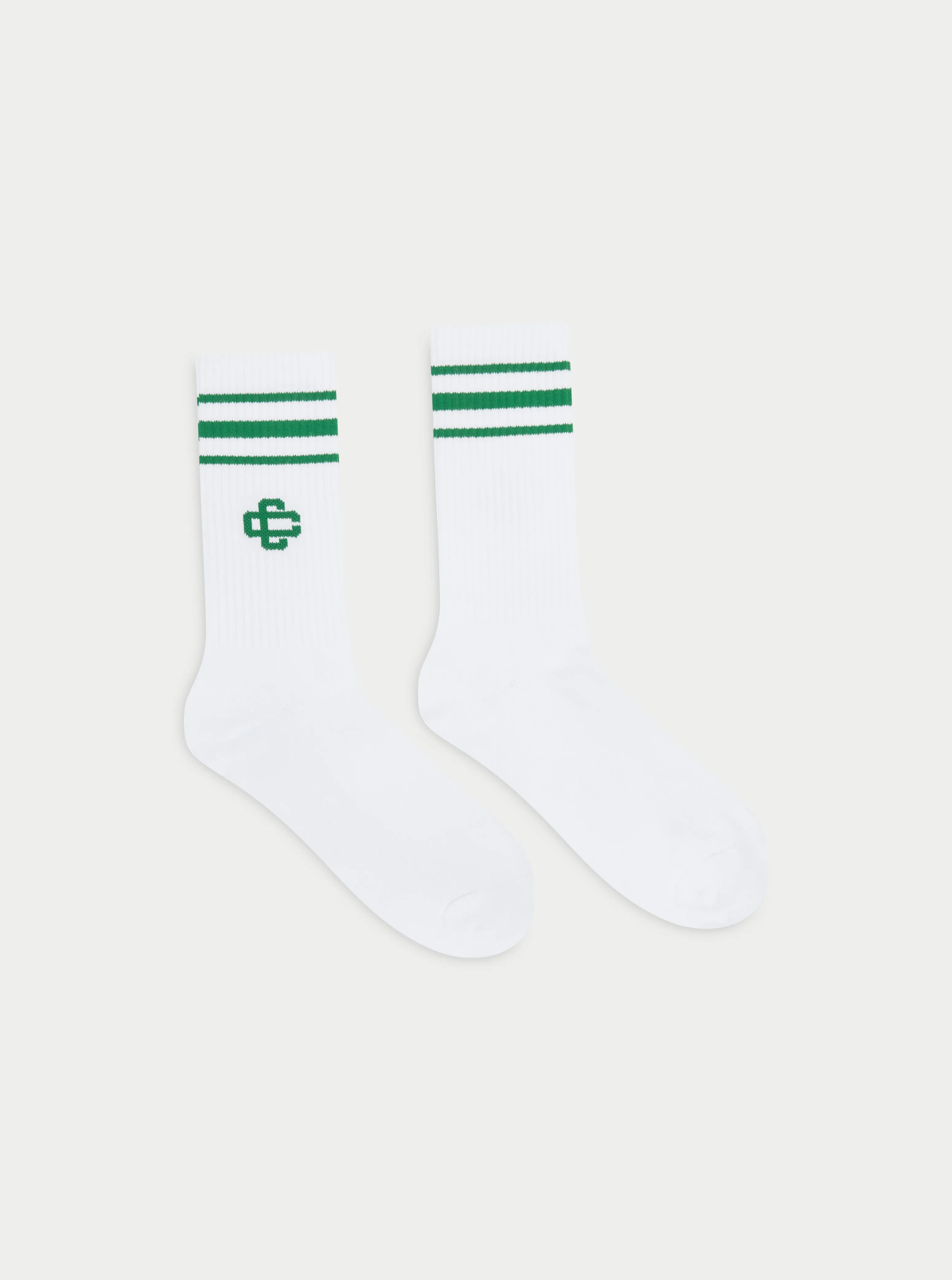 EMBLEM STRIPE SPORTS SOCK - GREEN