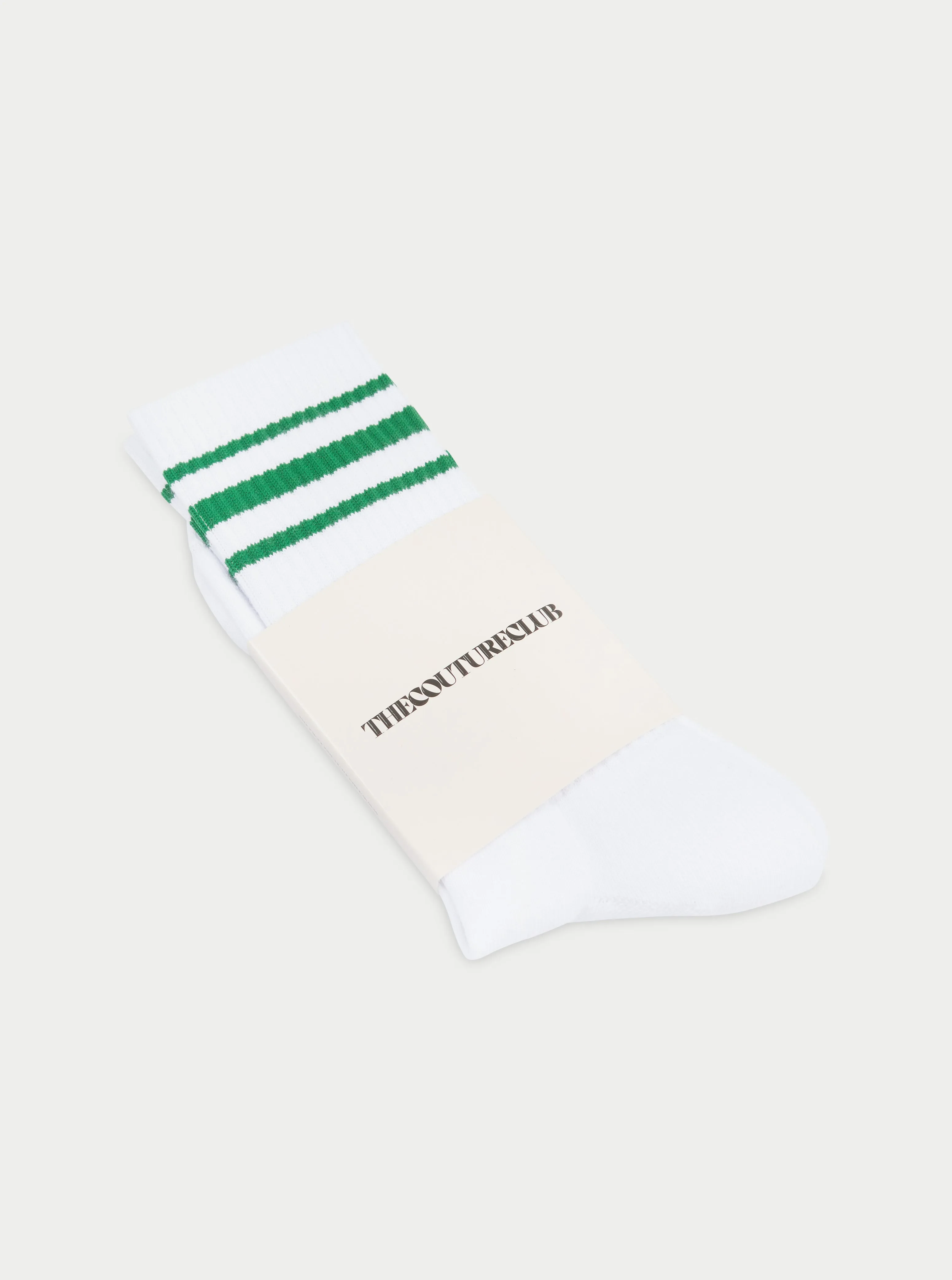 EMBLEM STRIPE SPORTS SOCK - GREEN