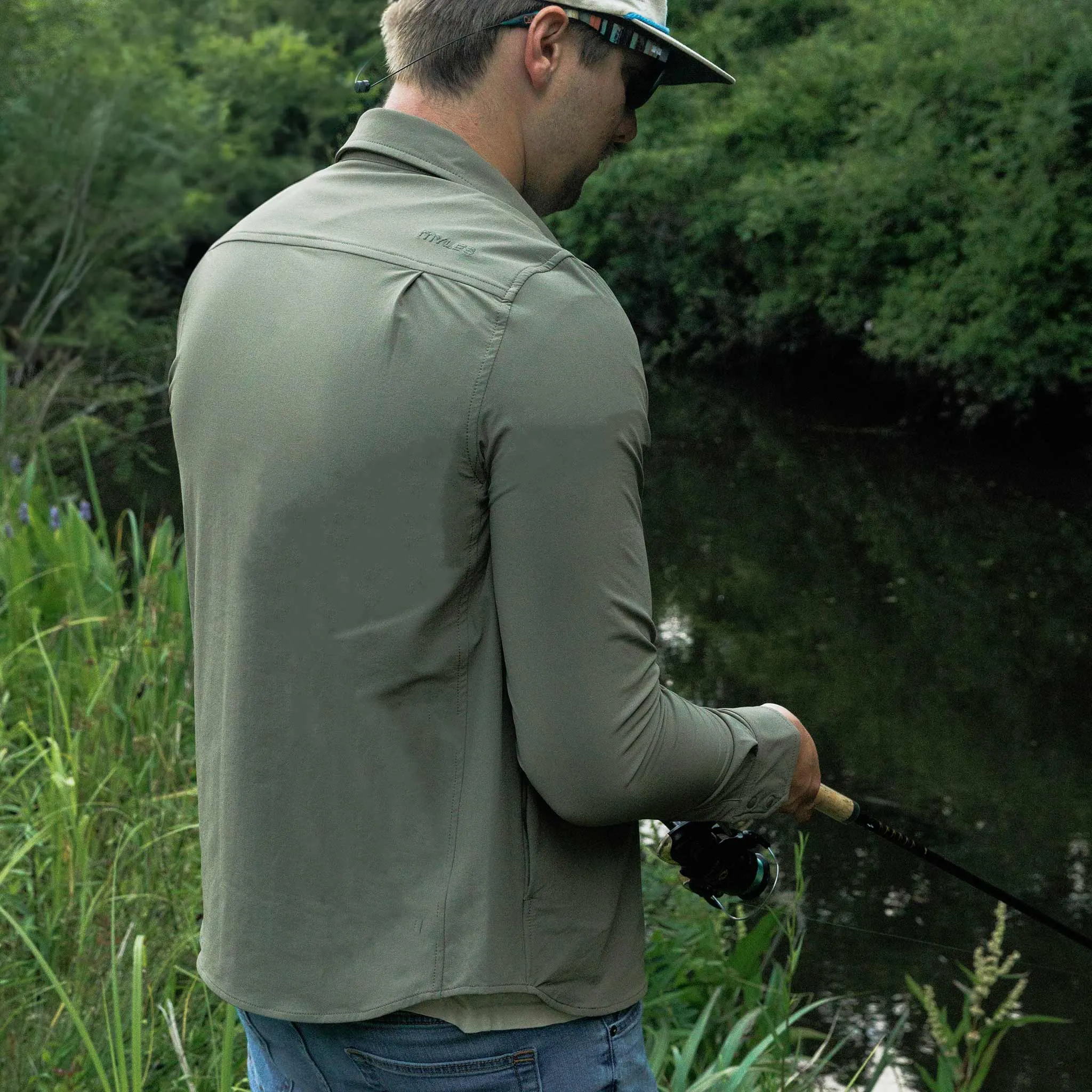 Everyday Overshirt in Dusky Green