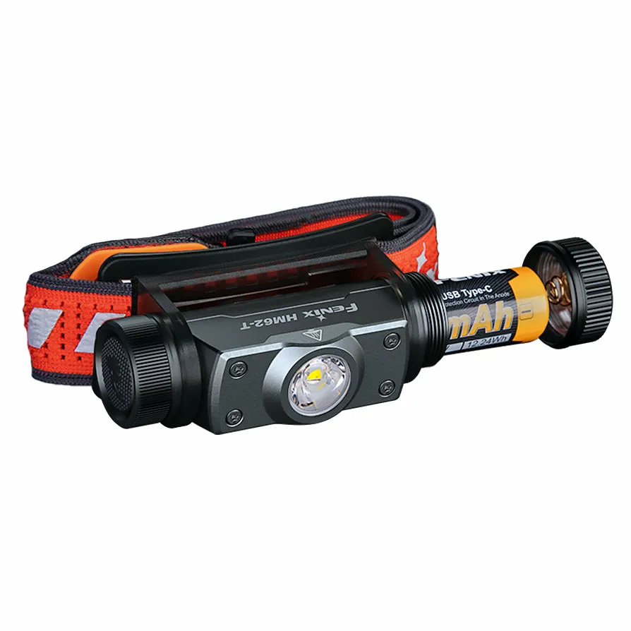 Fenix HM62-T Light Weight Trail Running USB Rechargeable Headtorch - Black