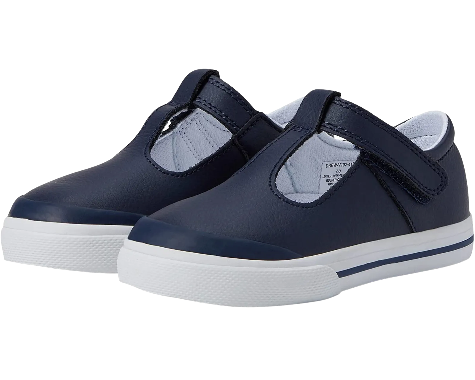 Footmates Drew Navy Leather