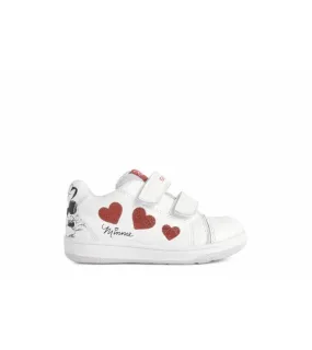 Geox Infant Girl New Flick Leather Minnie Mouse Shoe B251HA