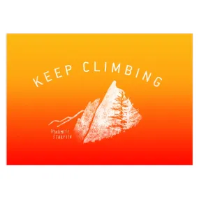 Keep Climbing Mountains - Rock Climbing greeting card