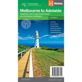 Melbourne to Adelaide Map