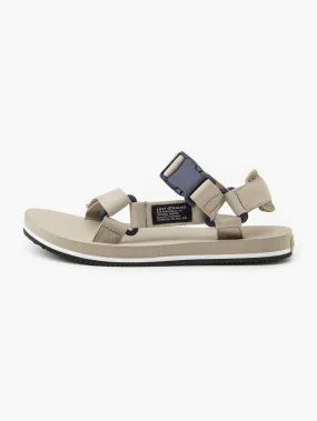 Men's Beige Solid Sandals