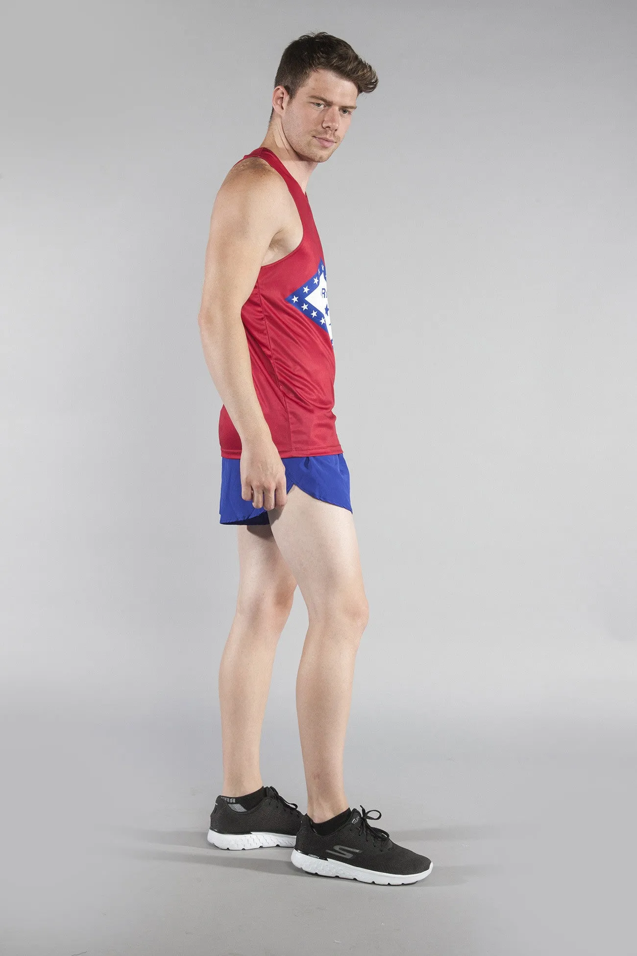 Men's Printed Singlet- Arkansas