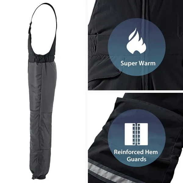 Men's Waterproof Ski Pants Insulated Warm Winter Snow Bib Pants