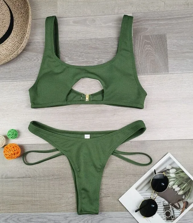 Micro High Cut Stylish Beachwear Set