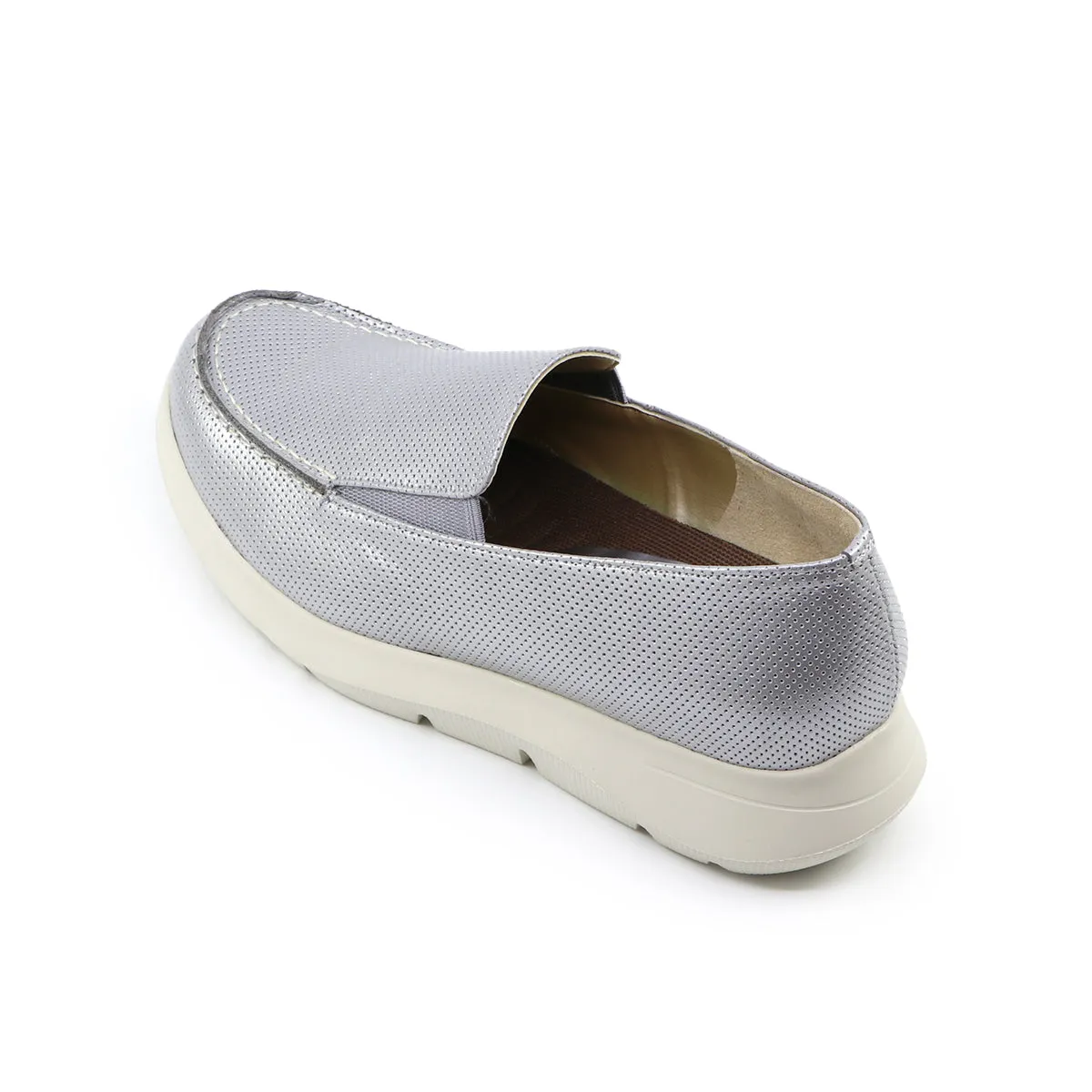 Nairi Silver Soft Walking Slip-ons