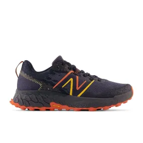 New Balance Fresh Foam X Hierro v7 Wide Fit (Men's) - Thunder with vibrant orange and vibrant apricot