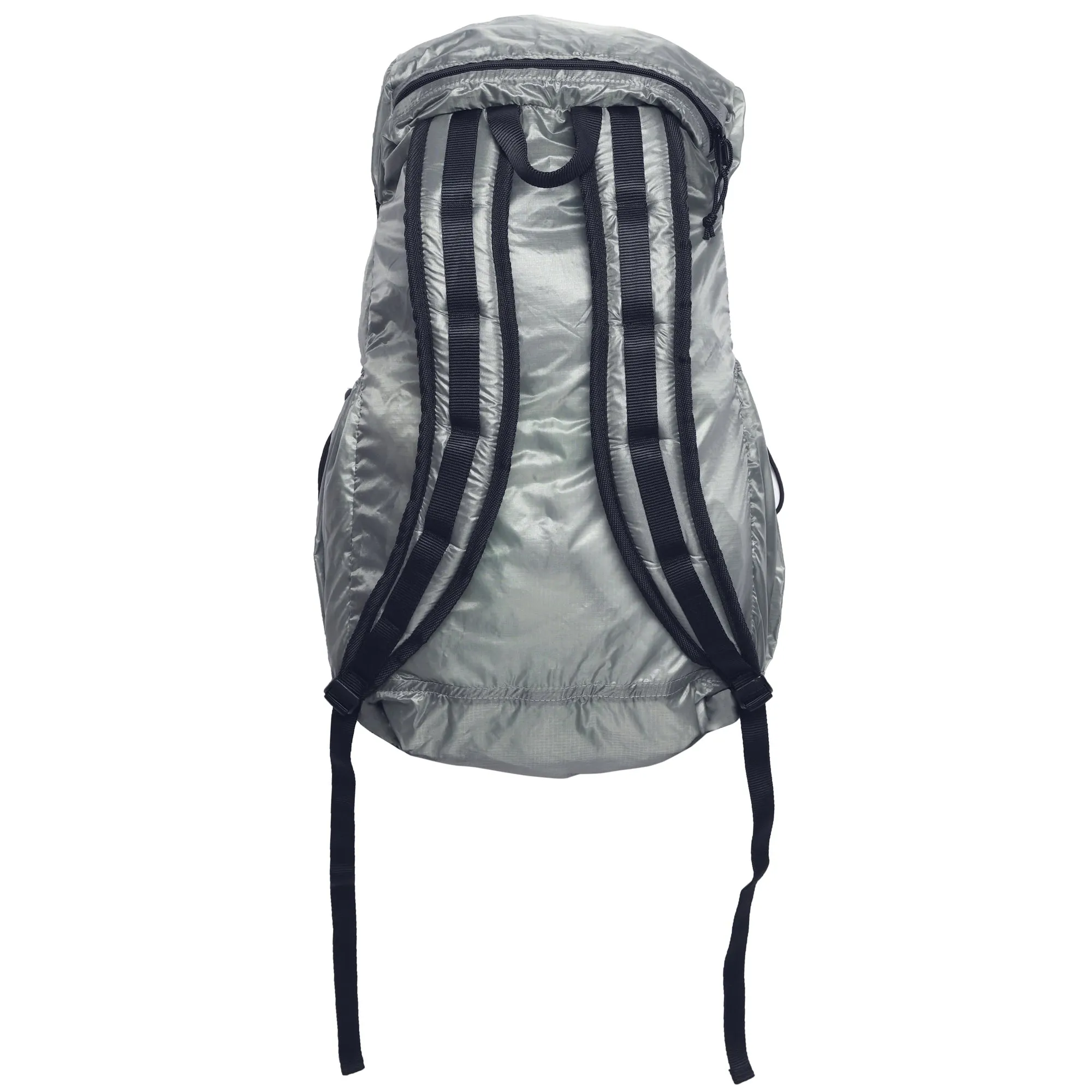 Packable Back Pack - 1.1oz Parachute Nylon Silver