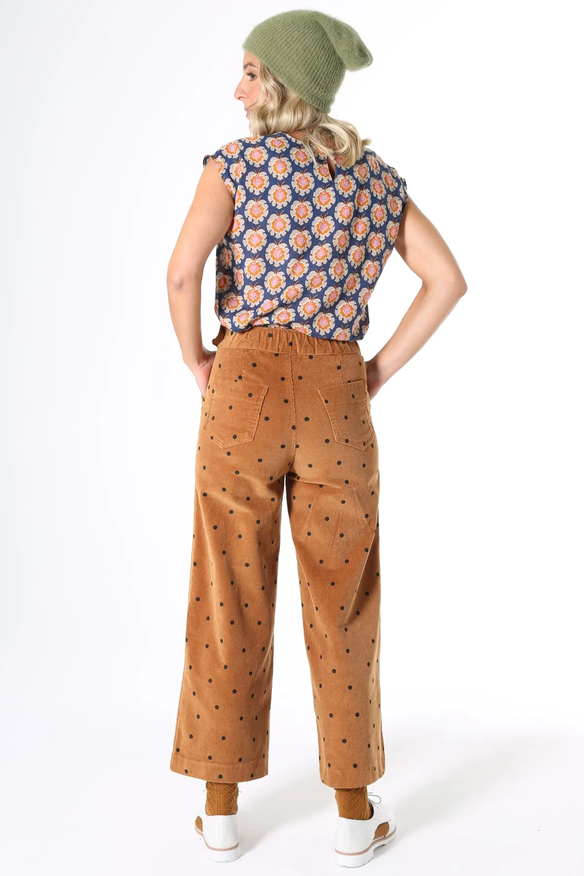 Peggy Cord Pants Camel Spot