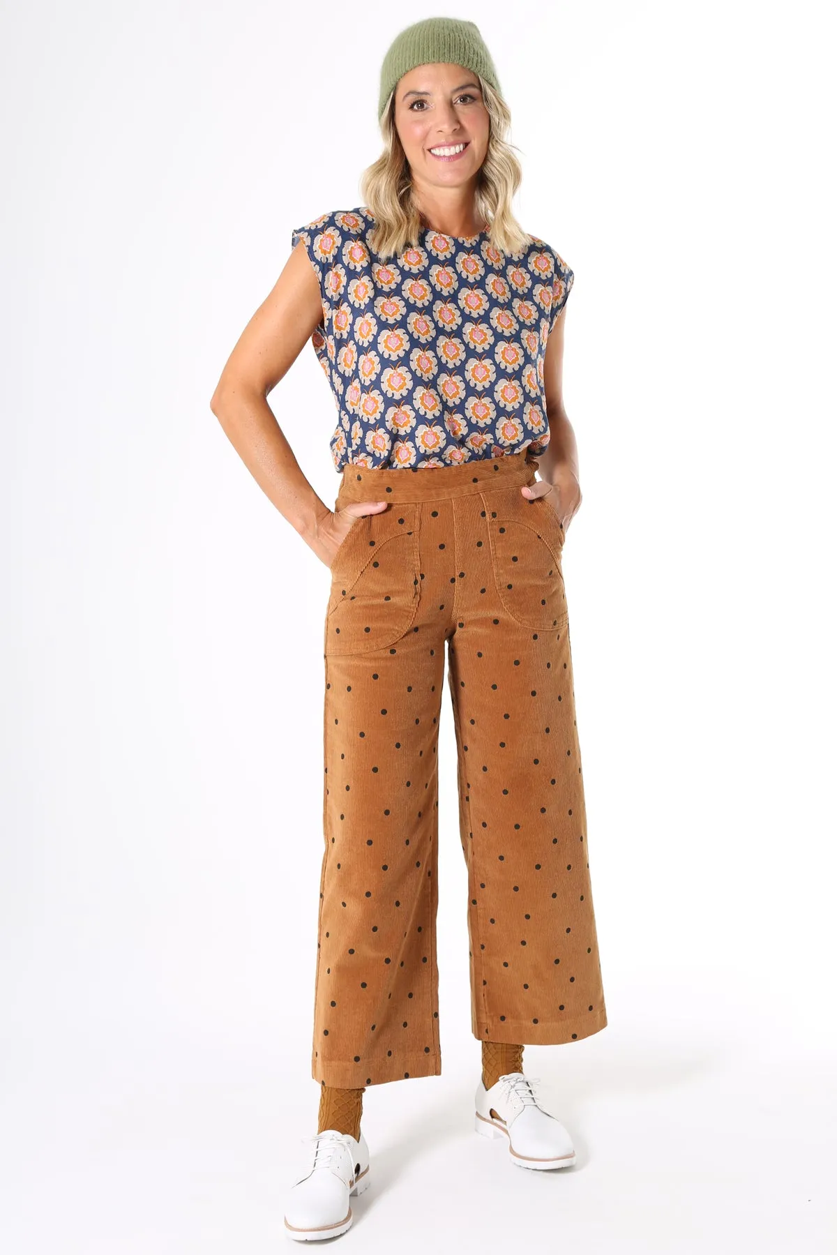 Peggy Cord Pants Camel Spot