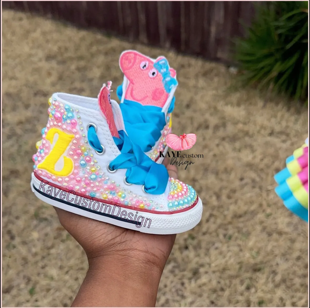 Peppa Pig Shoes for girls | Pink Bling Peppa Pig Rhinestone Shoes