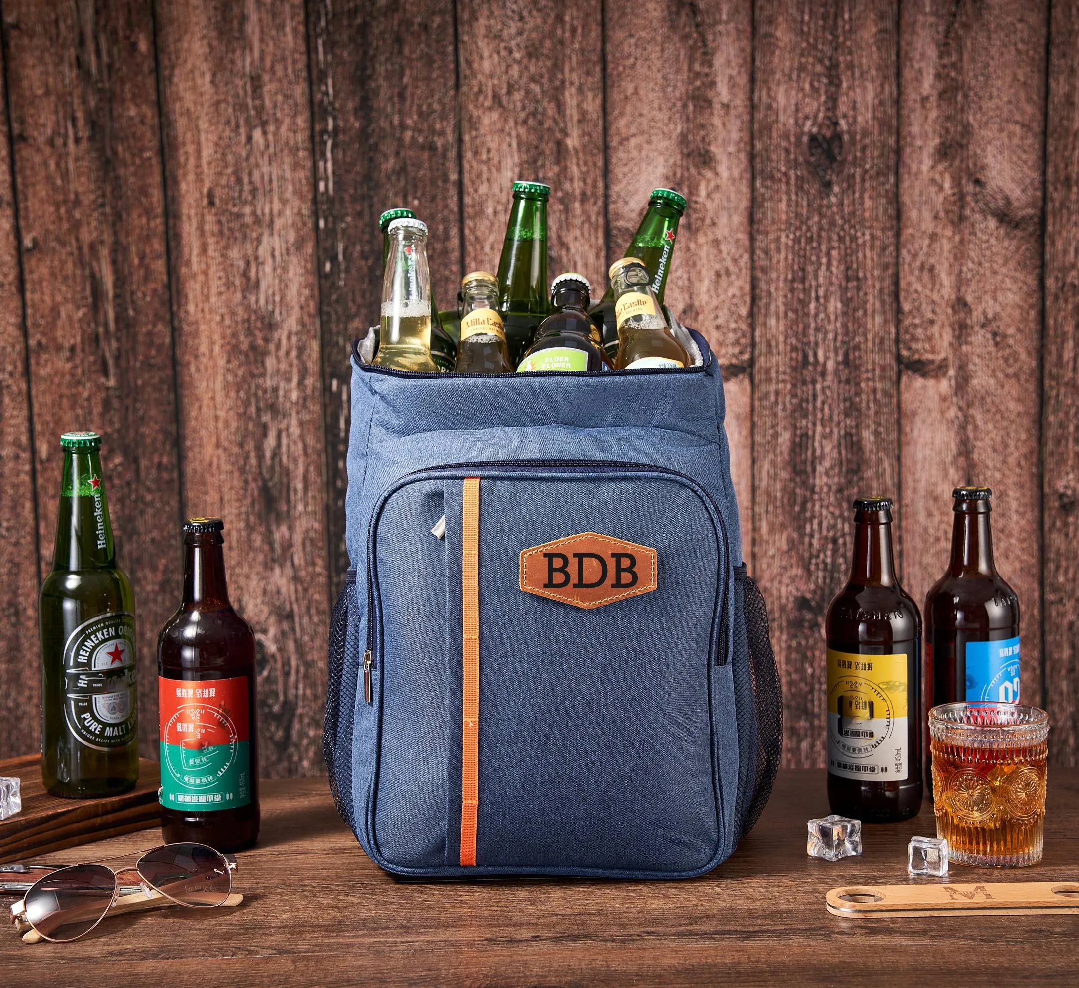 Personalized Groomsmen Gifts, Insulated Backpack, Engraved Hiking Beach Picnic Cooler Backpack