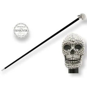 SWAROVSKI® CRYSTAL LUXURY SKULL WALKING STICKS