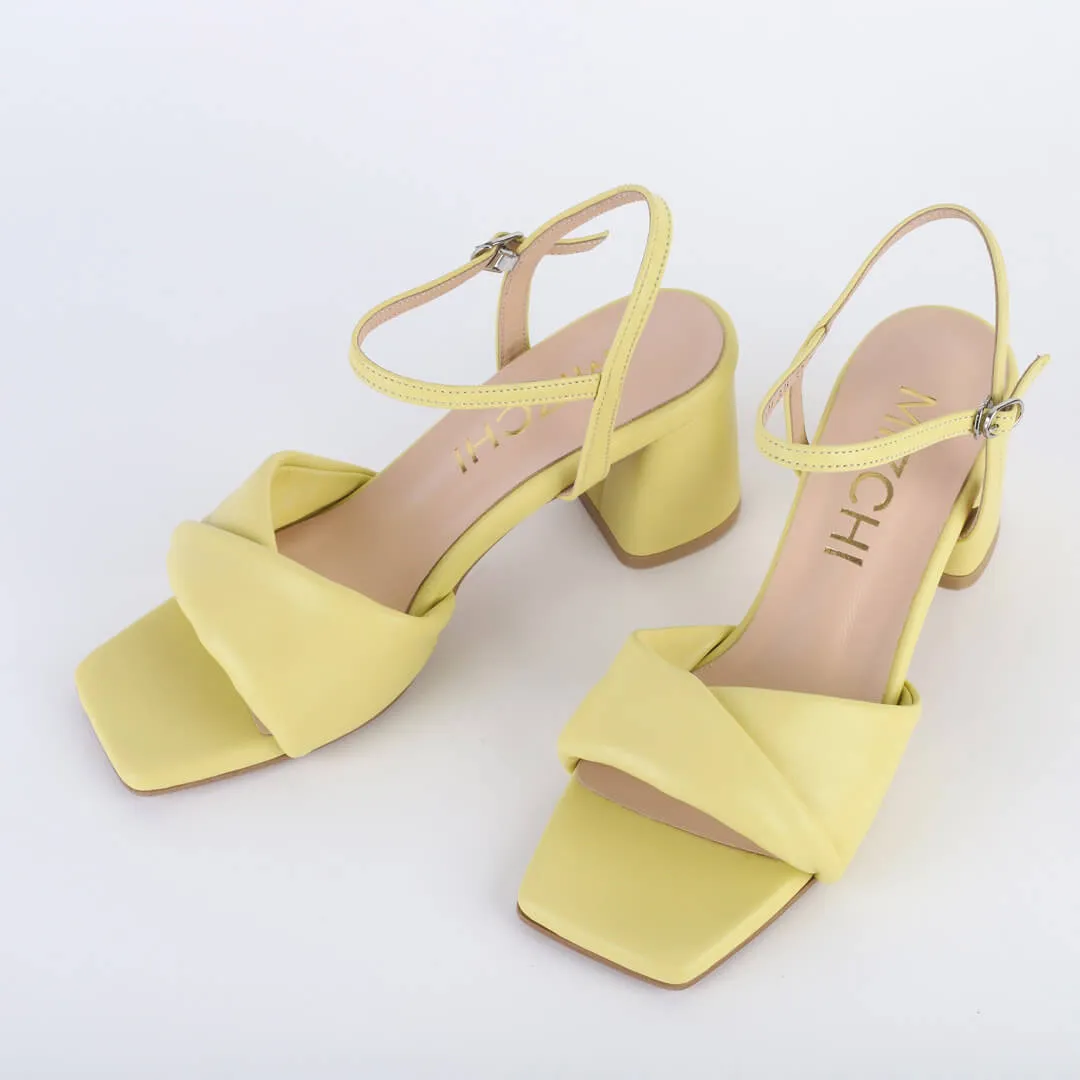 *UK size 1 - LEONA - yellow , 6cm