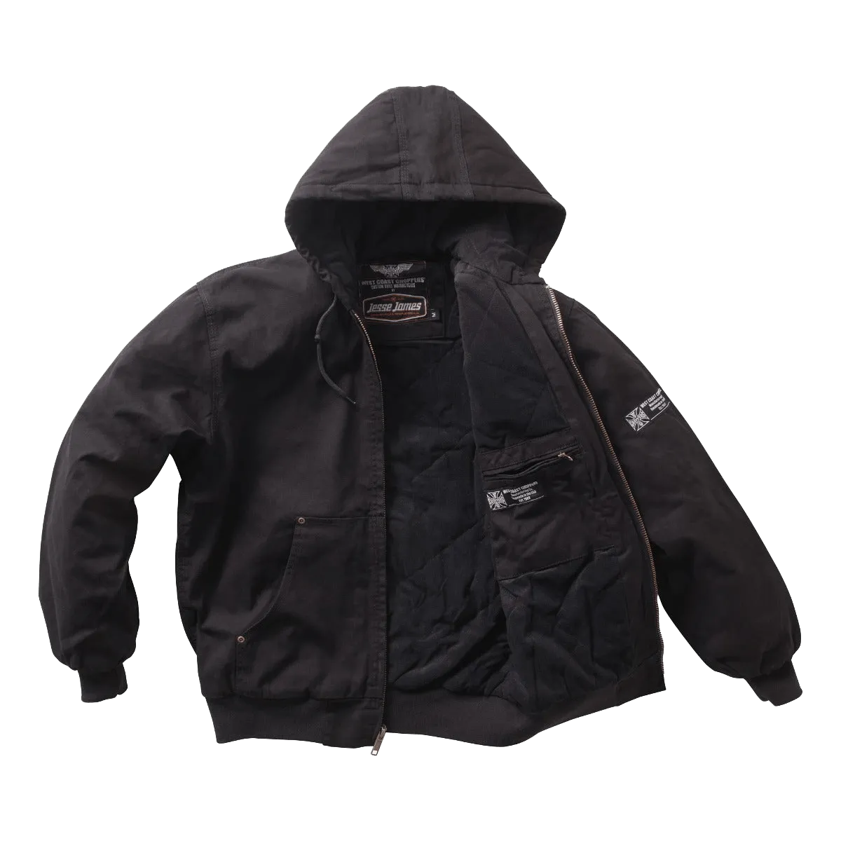 WCC HEAVY DUTY CANVAS WORK JACKET - BLACK